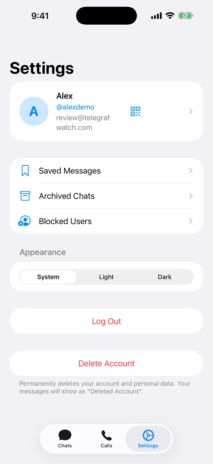 Dialr settings and privacy